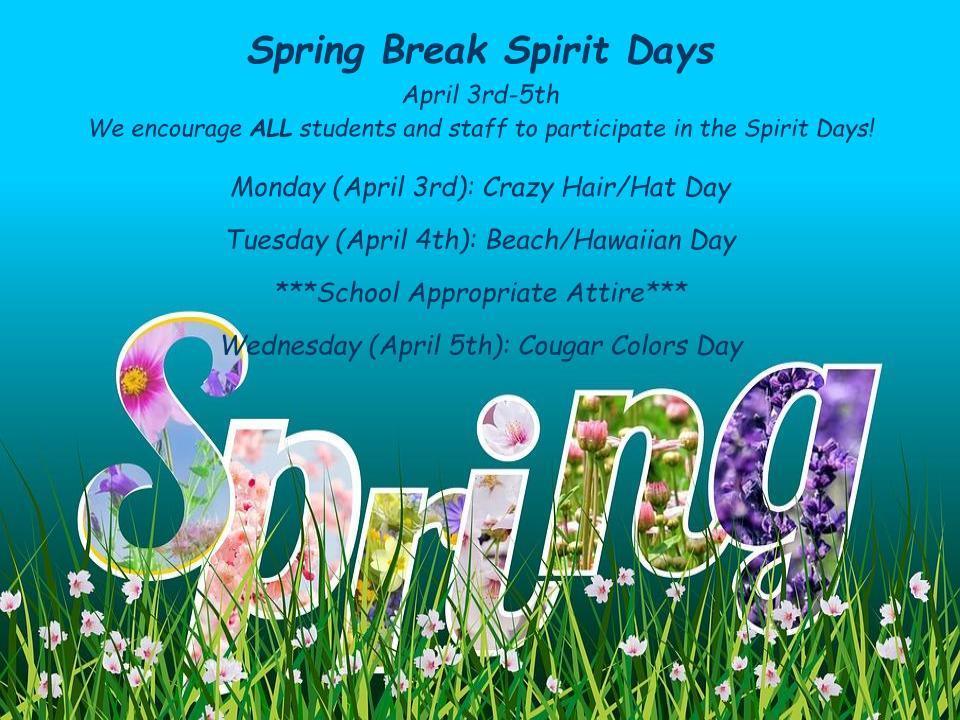 Spring Break Spirit Days
