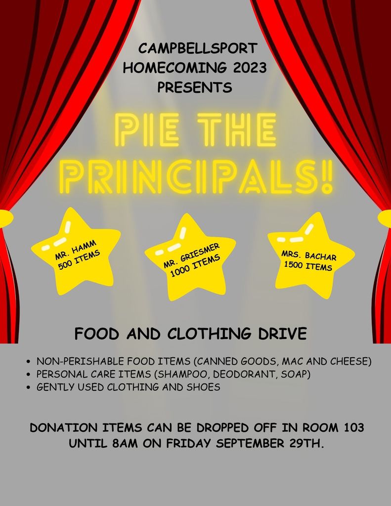 Homecoming Food and Clothing Drive
